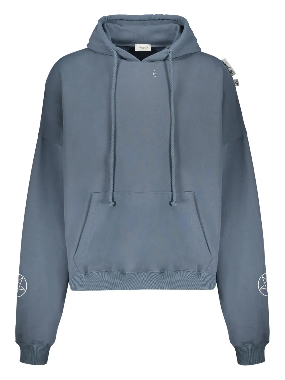 graphic-print cotton hoodie