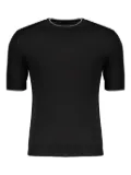 Moorer Eolo knitted T-shirt - Black