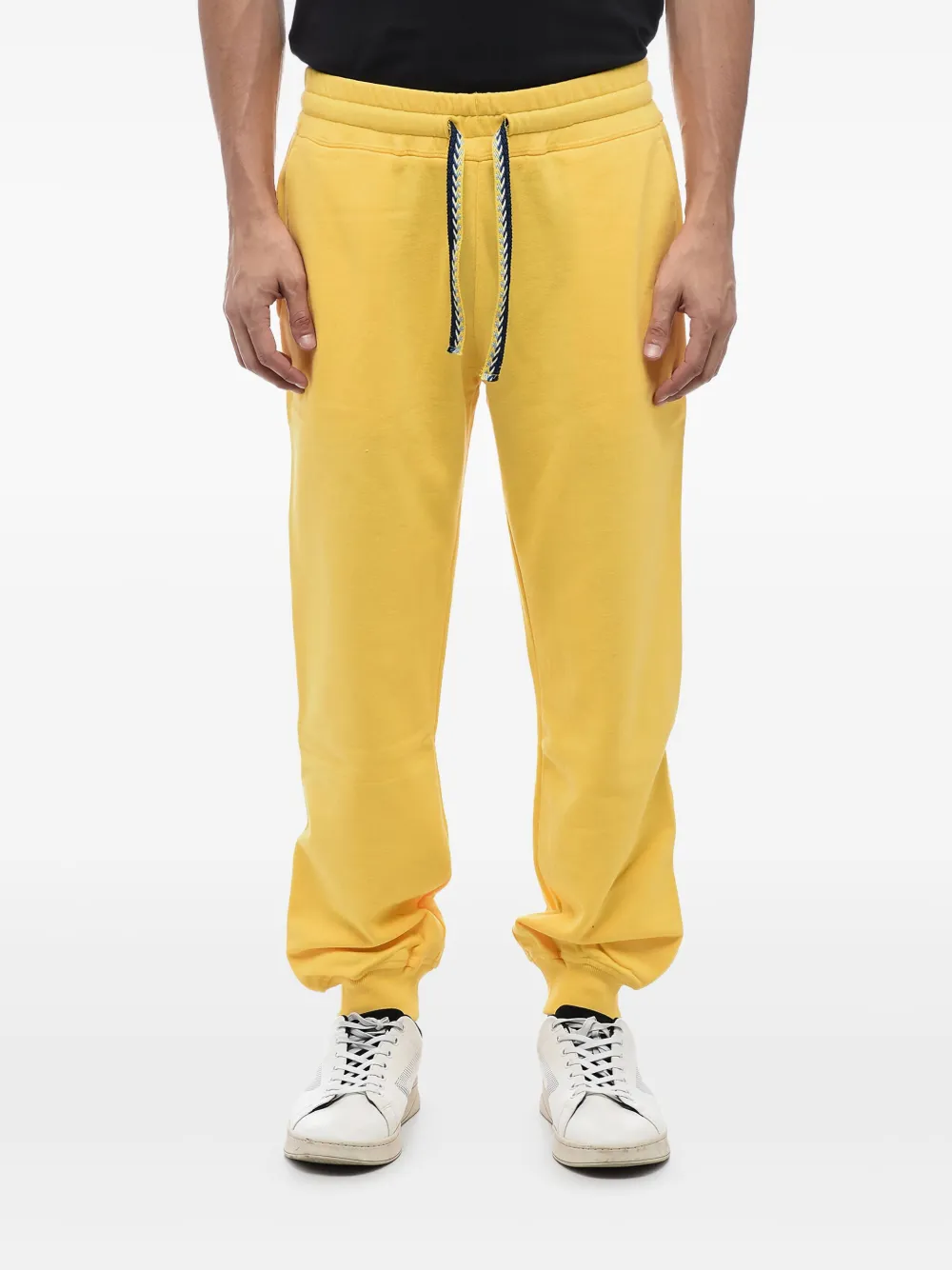 Lanvin brushed-finish cotton track pants | Yellow | Image 1
