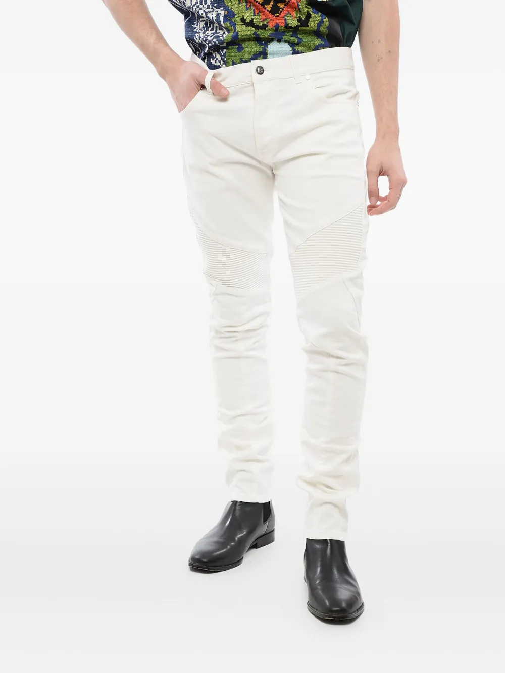 Balmain jean à coupe fuselée | blanc | Image 1
