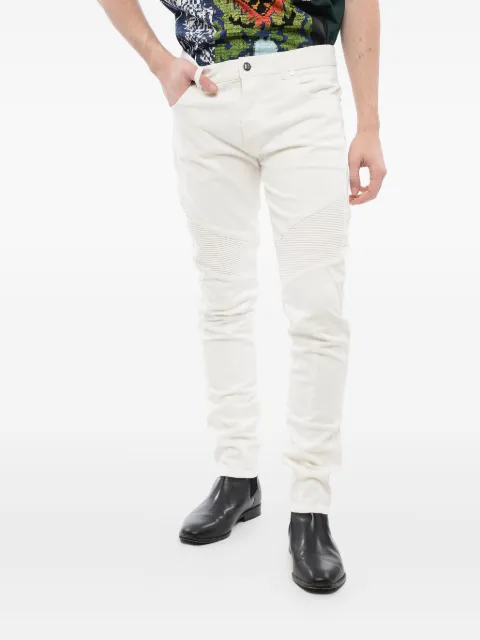 Balmain tapered biker jeans