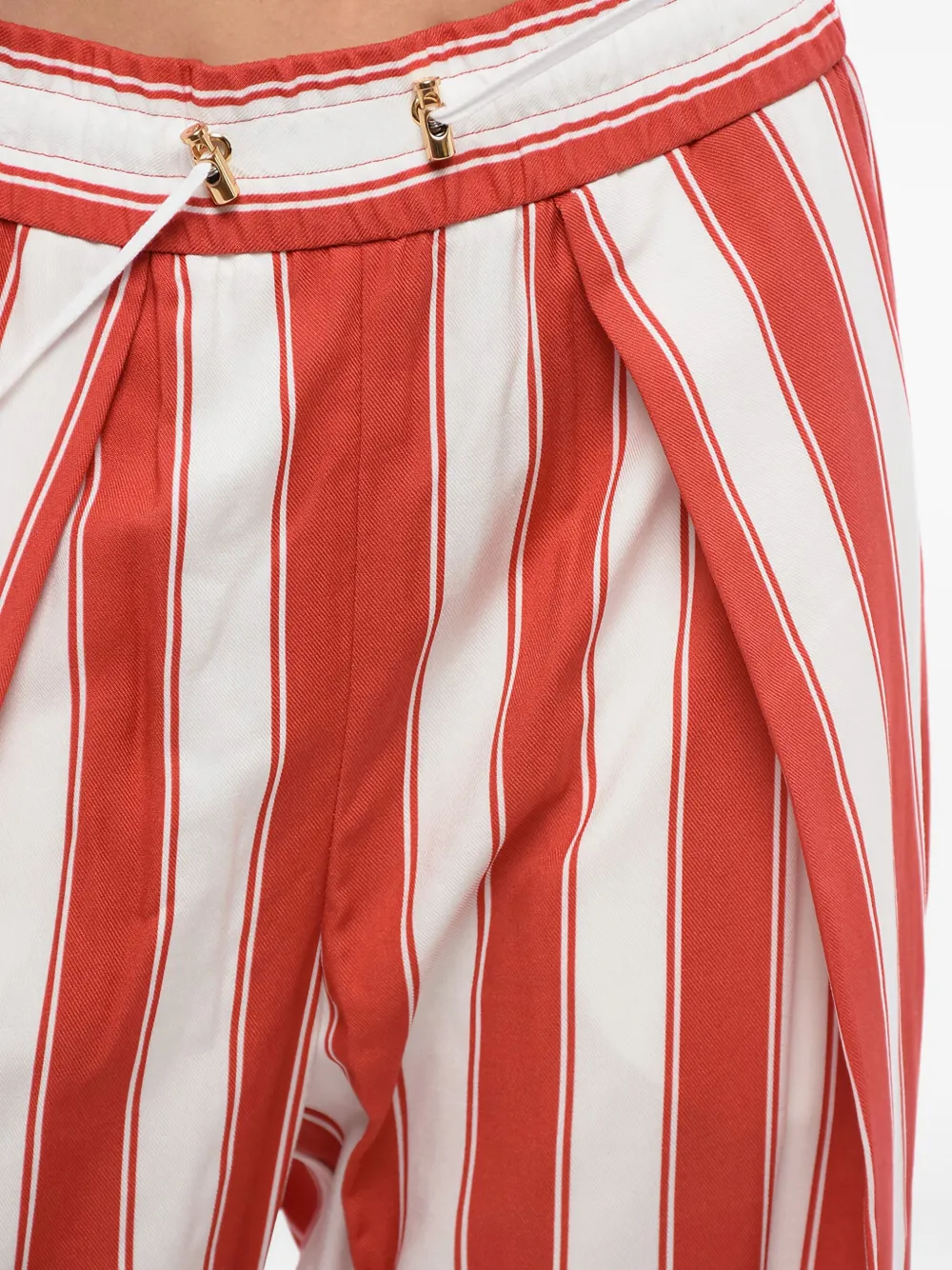 Balmain Broek met toelopende pijpen Rood