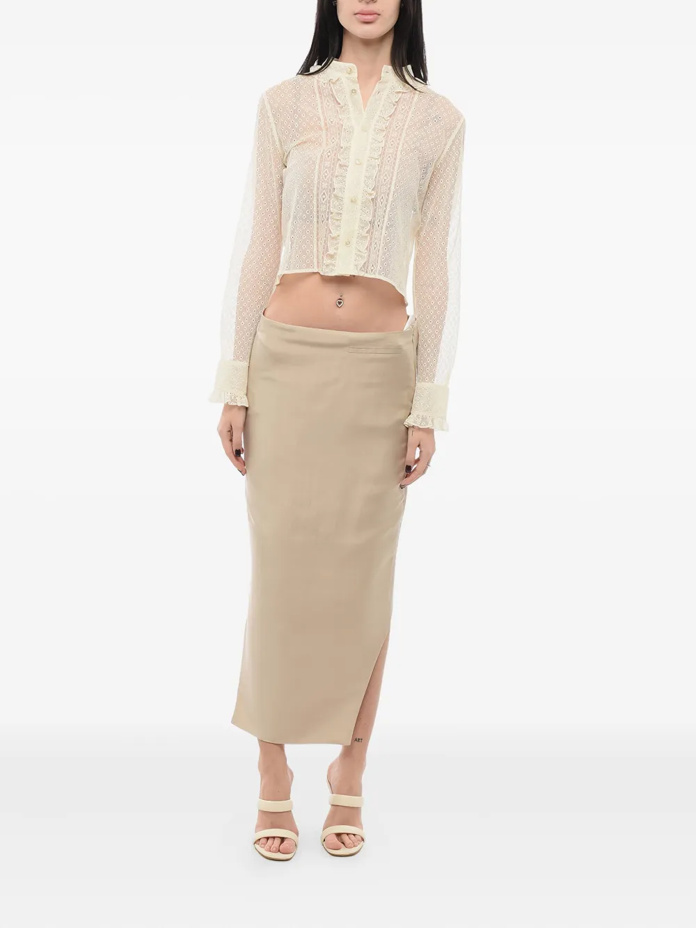 Givenchy Zijden rok - Beige