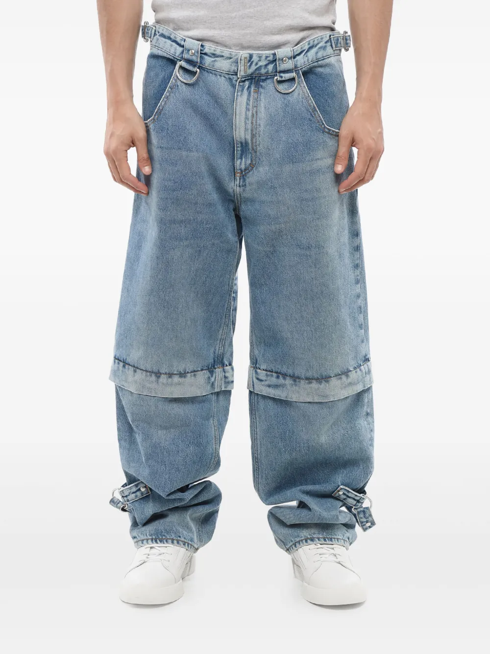 Givenchy Jeans met afneembare bretels Blauw
