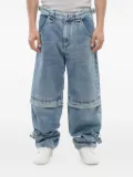 Givenchy detachable-suspenders jeans - Blue