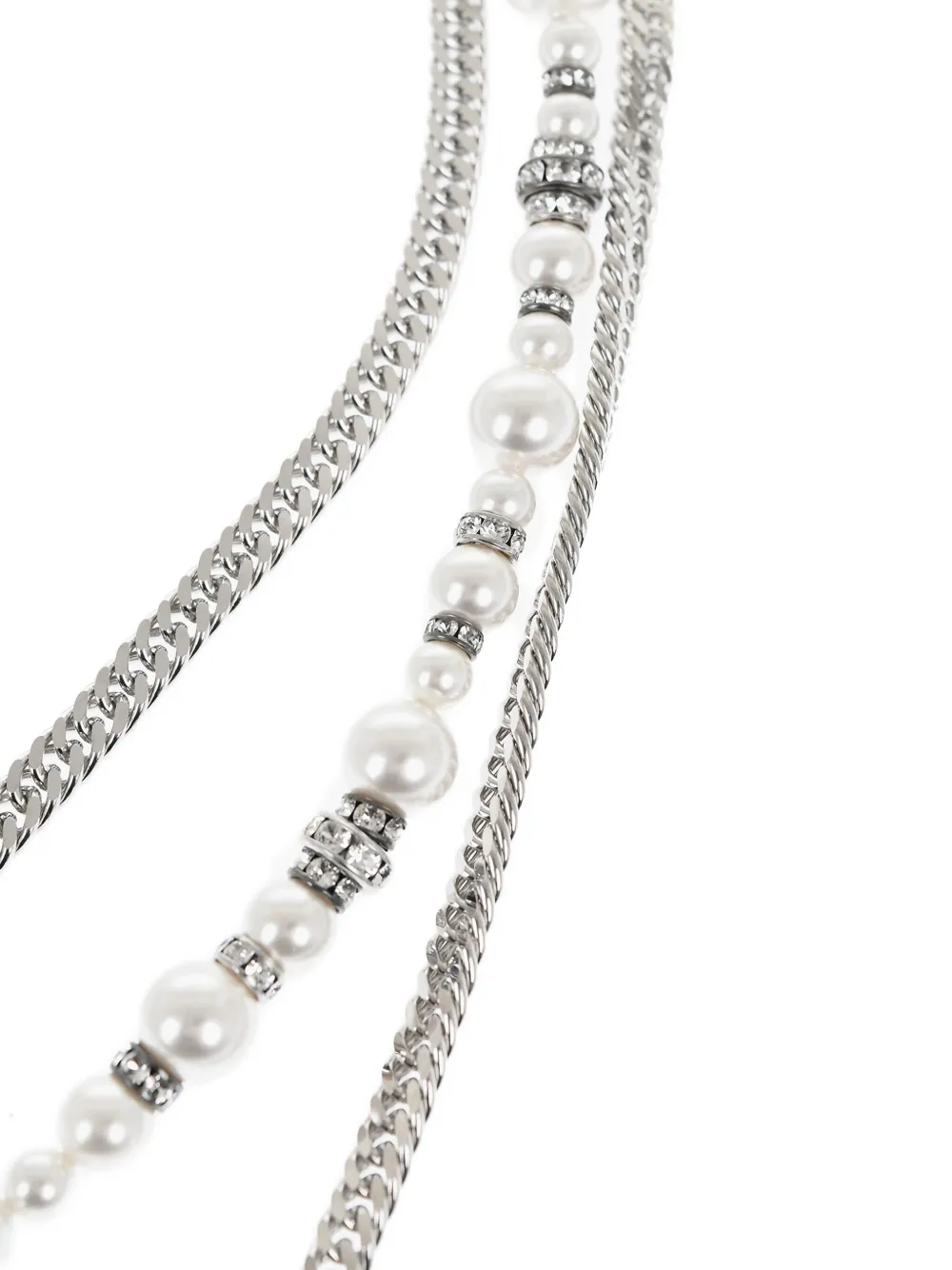 Lanvin pearl-detailing necklace - Zilver