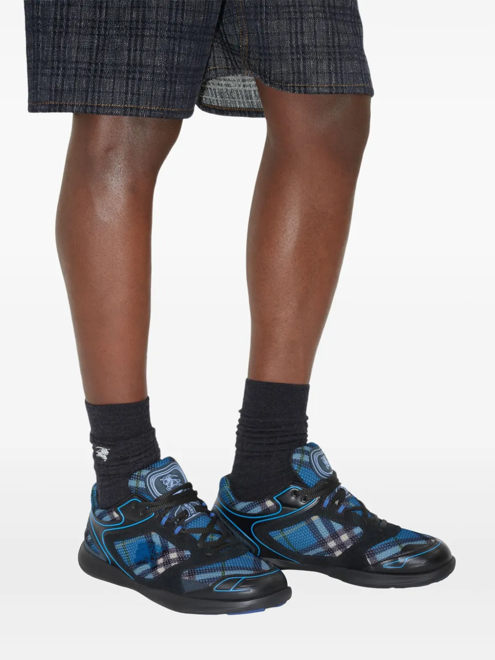 Burberry Sokken met geborduurd logo Zwart