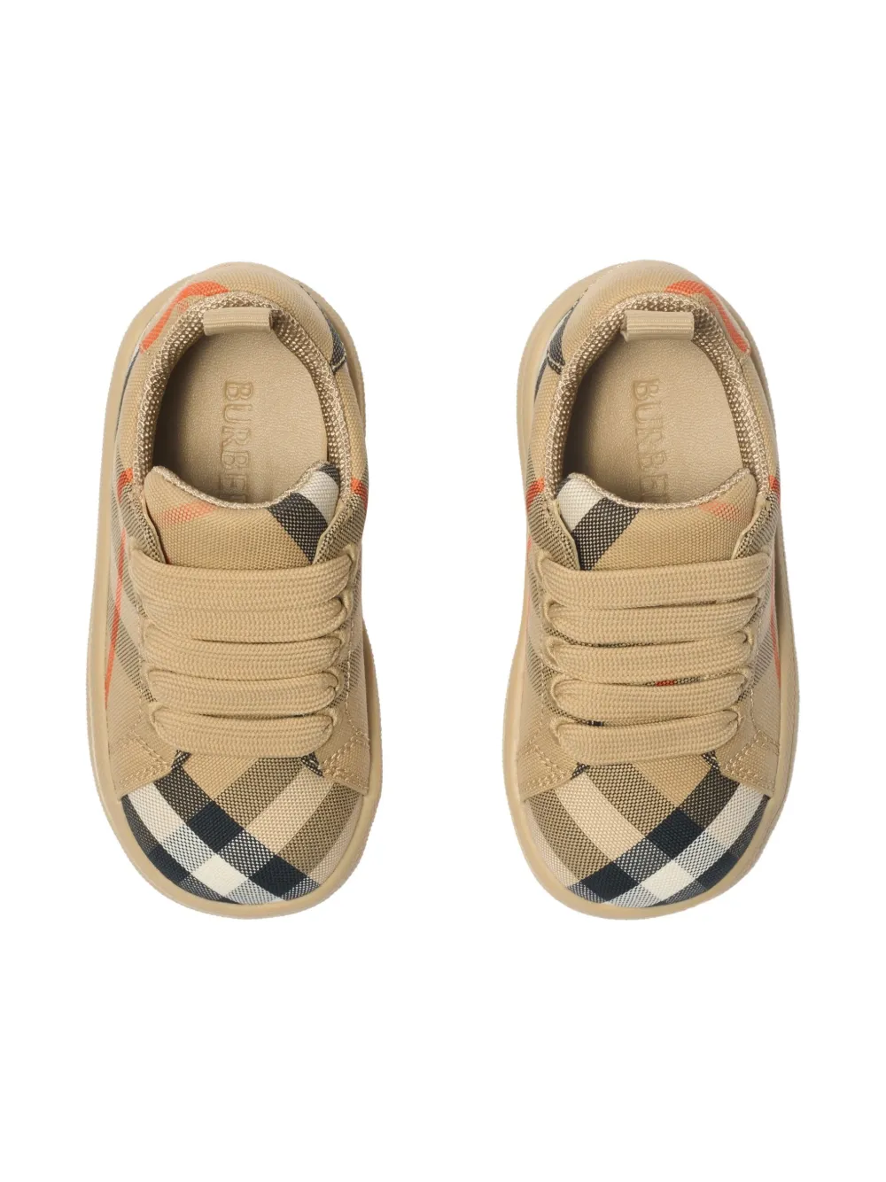Burberry Kids Geruite sneakers Beige