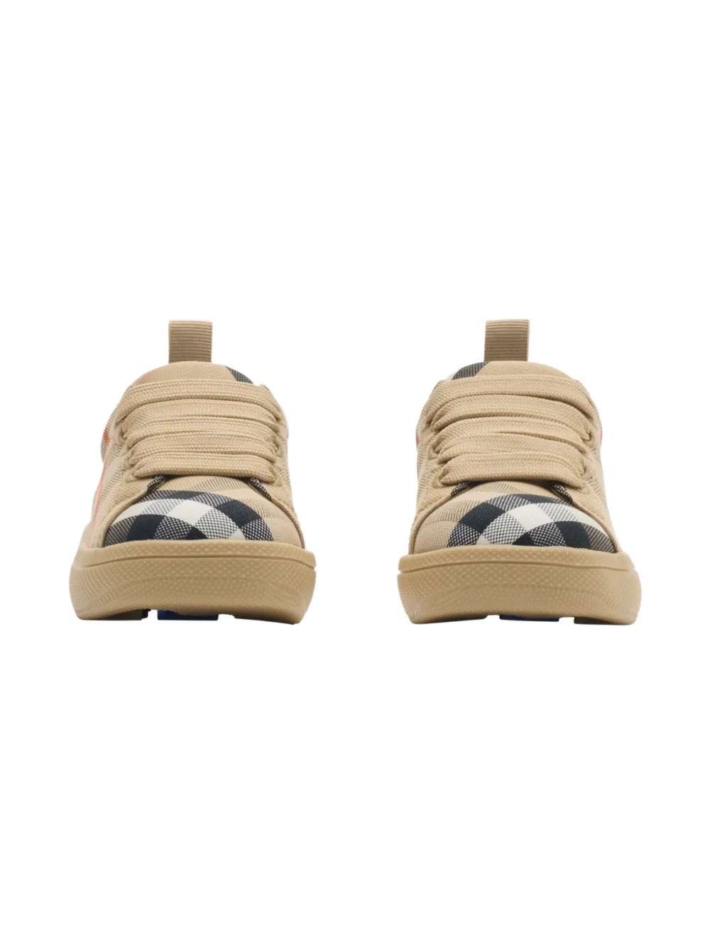 Burberry Kids Geruite sneakers Beige