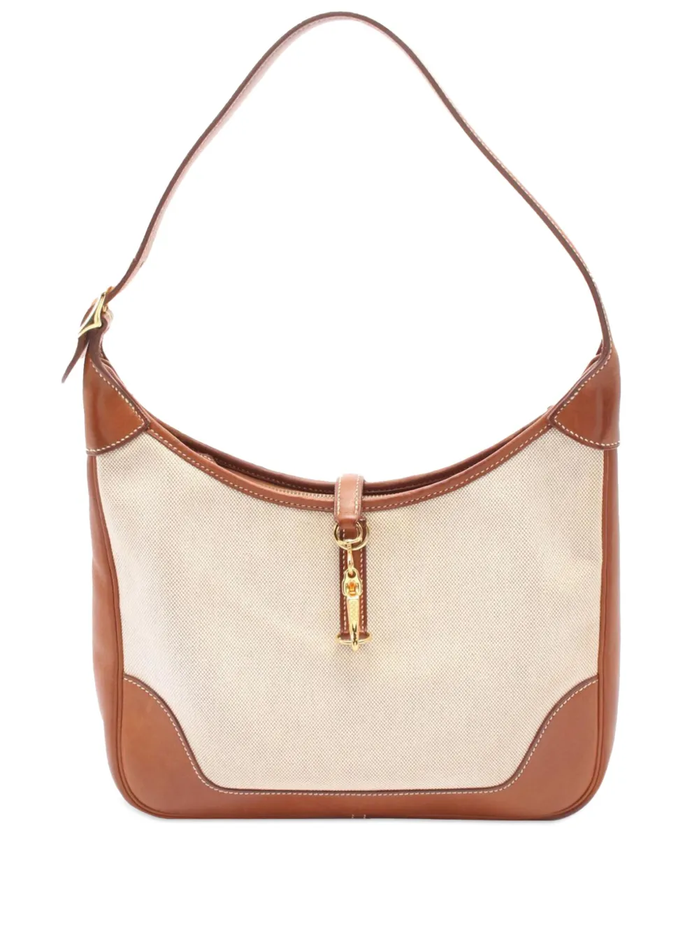 Hermès Pre-Owned 1998 Toile Barenia Trim II 31 shoulder bag - ブラウン Hermès Pre-Owned 1998 Toile Barenia Trim II 31 shoulder bag - ブラウン