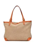 Gucci Pre-Owned 2000-2015 Medium Diamante Canvas Craft tote bag - BROWN
