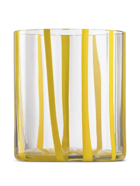 NasonMoretti Cyrcus glass striped tumbler (8.5cm x 10cm)