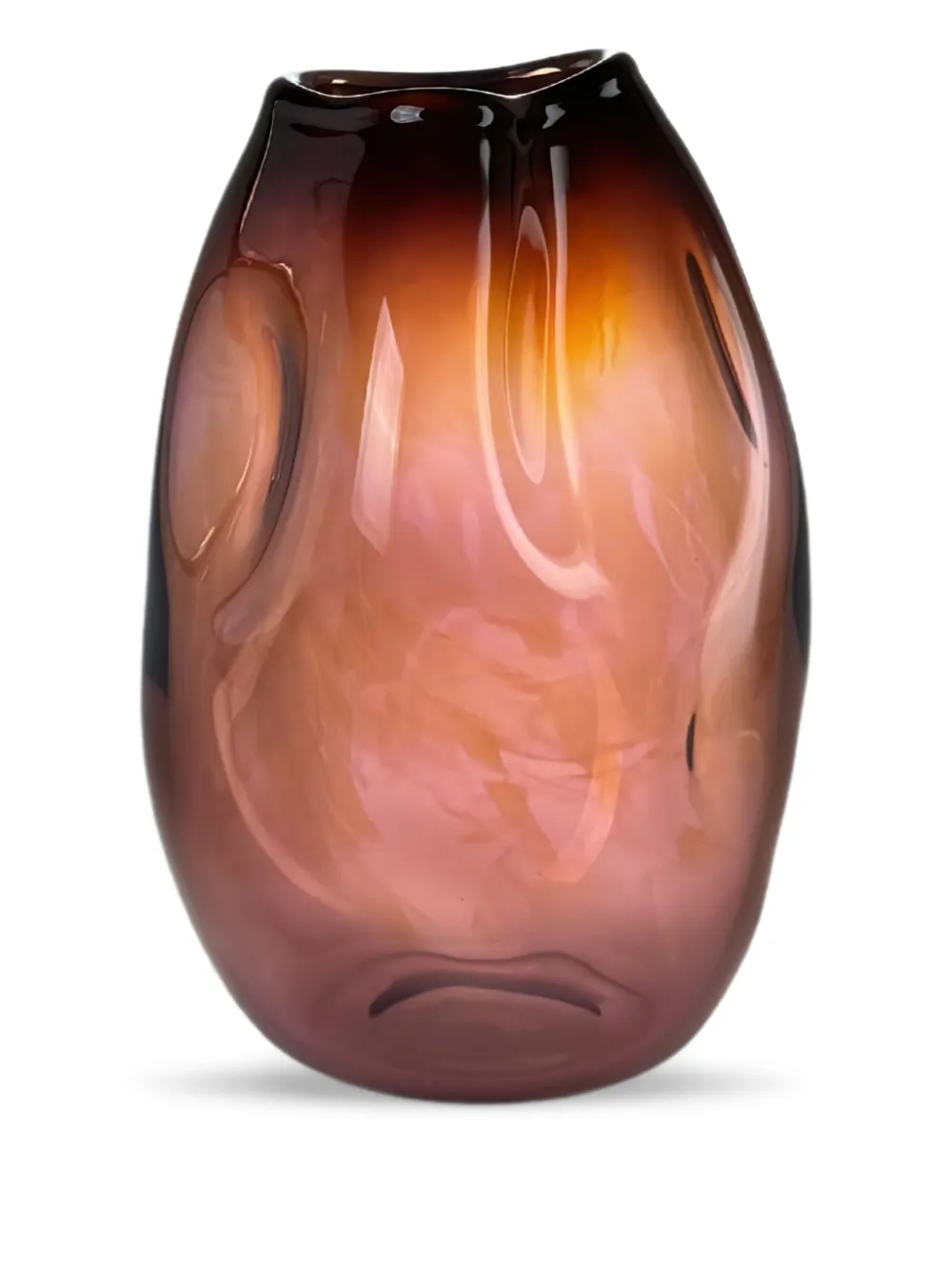 Alexa Lixfeld Meteorite glass vase (30cm) - オレンジ Alexa Lixfeld Meteorite glass vase (30cm) - オレンジ