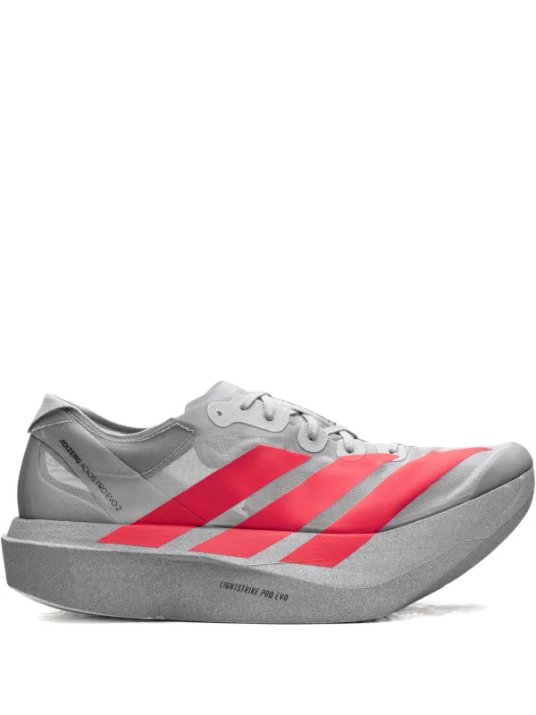 Adidas Adizero Adios Pro Evo 2 “Silver Metallic／Lucid Red／Grey