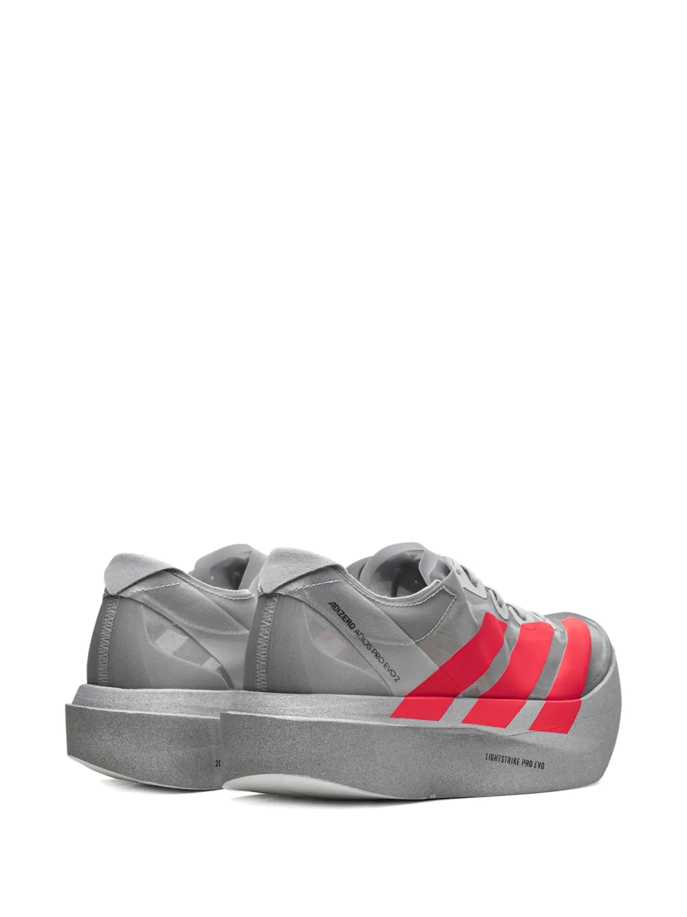 adidas Adizero Adios Pro Evo 2 "Silver Metallic Lucid Red Grey Two" sneakers
