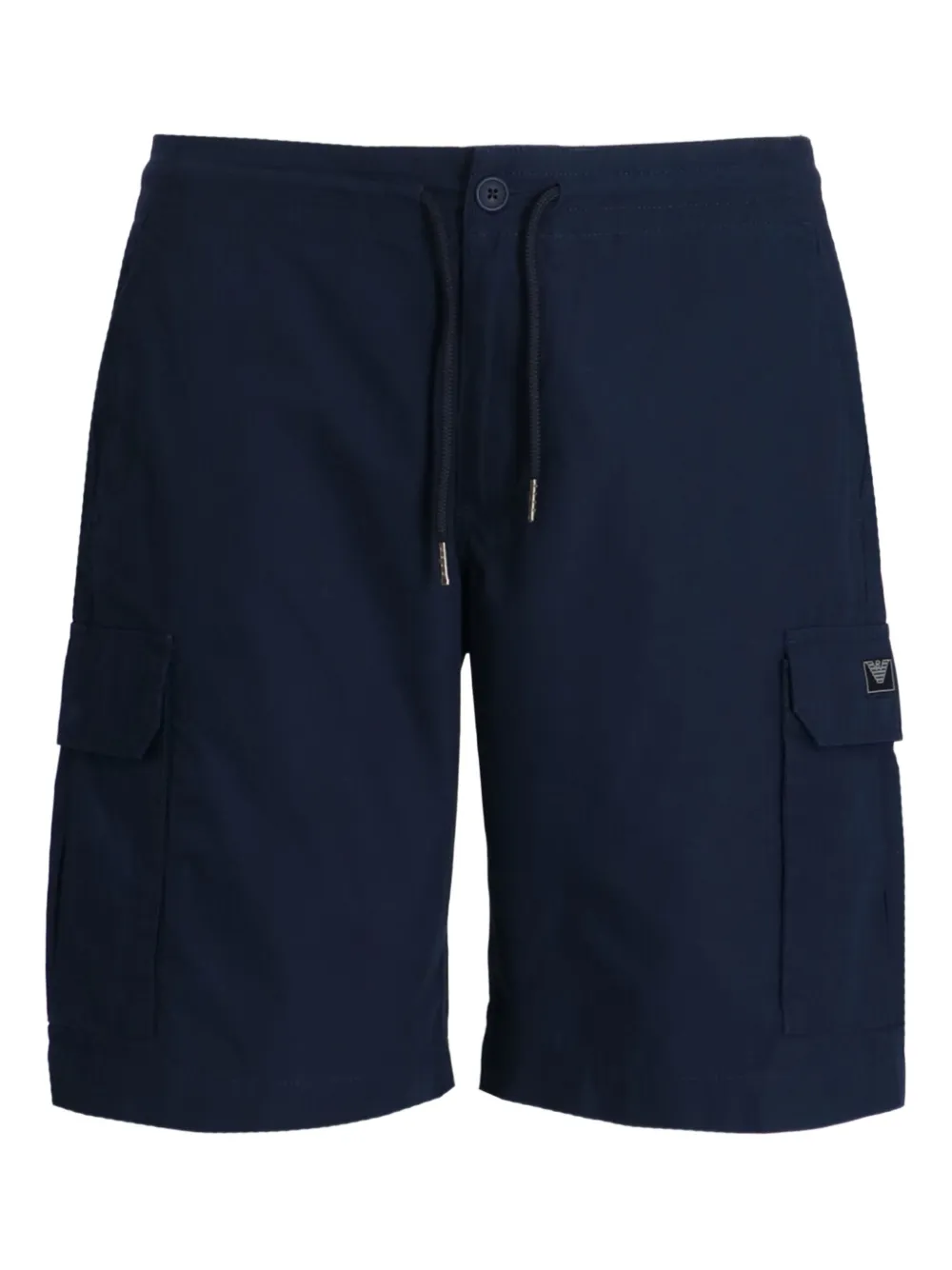 Emporio Armani Shorts met logo-applicatie Blauw