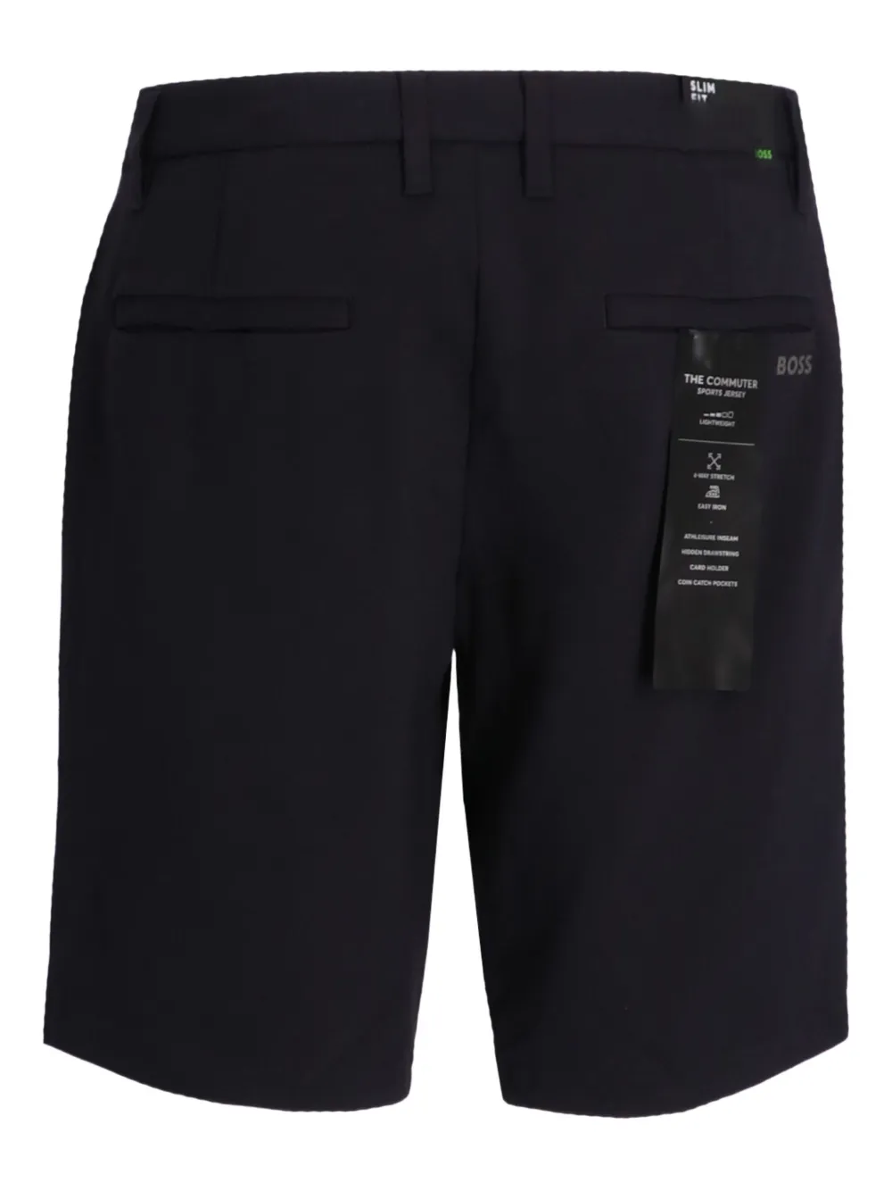 BOSS Shorts met logoprint Blauw