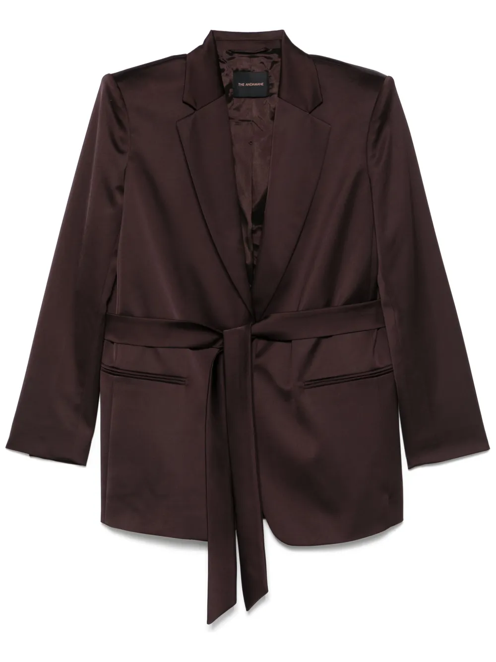 THE ANDAMANE blazer con cinturón | marrón | Image 1
