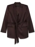 THE ANDAMANE belted blazer - Brown