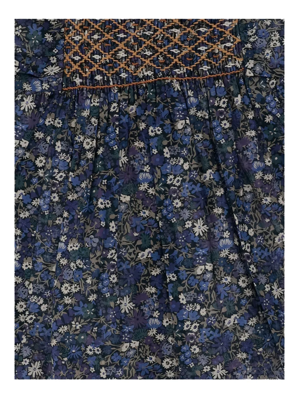 Bonpoint Jurk met bloemenprint Blauw