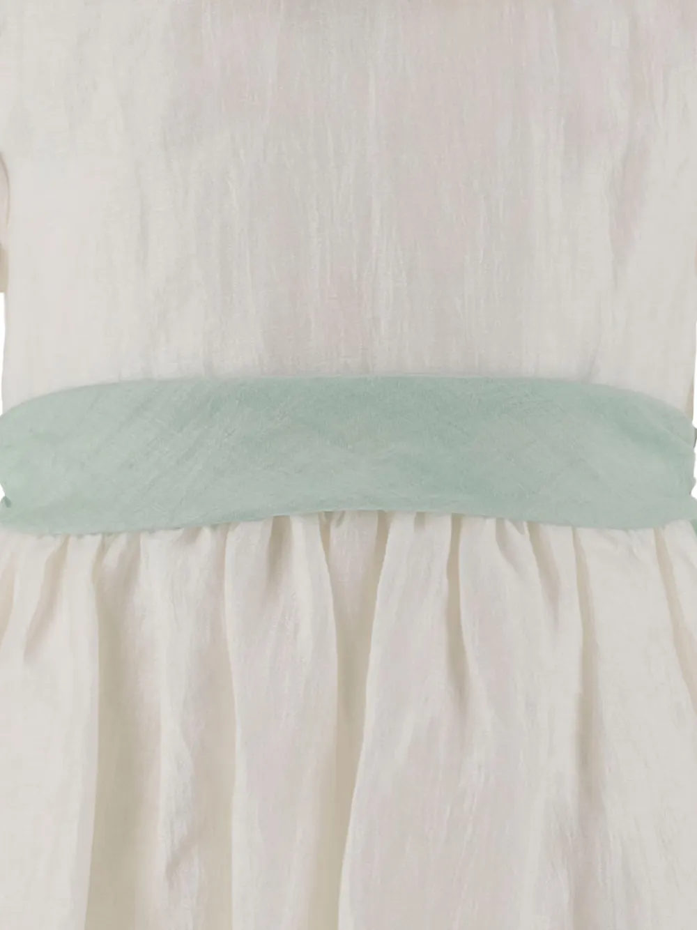 Il Gufo Jurk met strikdetail Wit