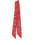 Hermès Pre-Owned 2000-2015 Cordages Silk Twilly Scarf scarves - Red