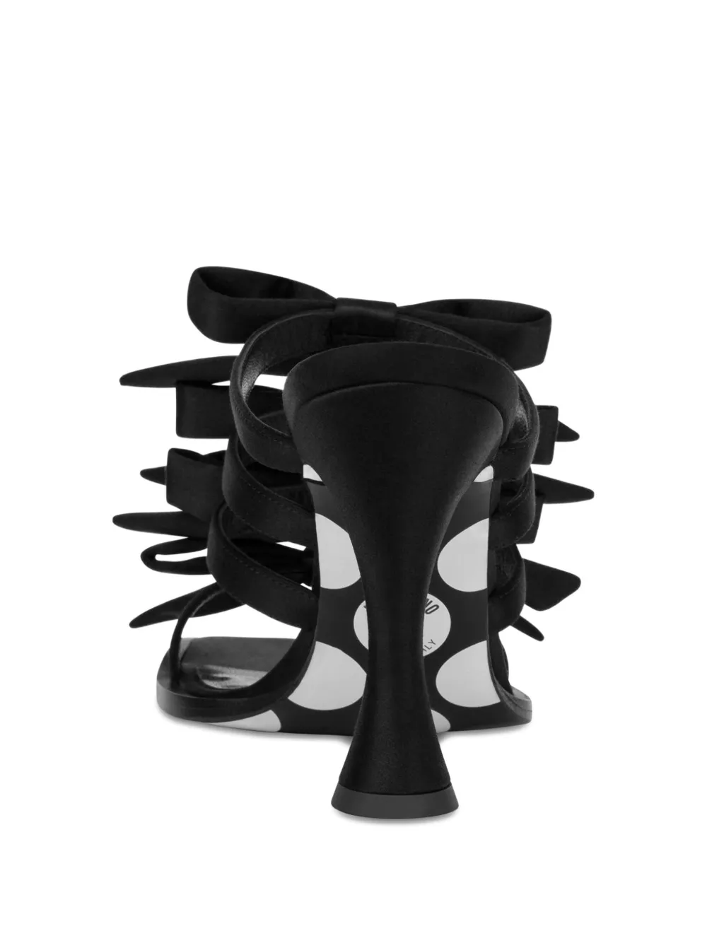 Moschino bow-embellished sandals Black