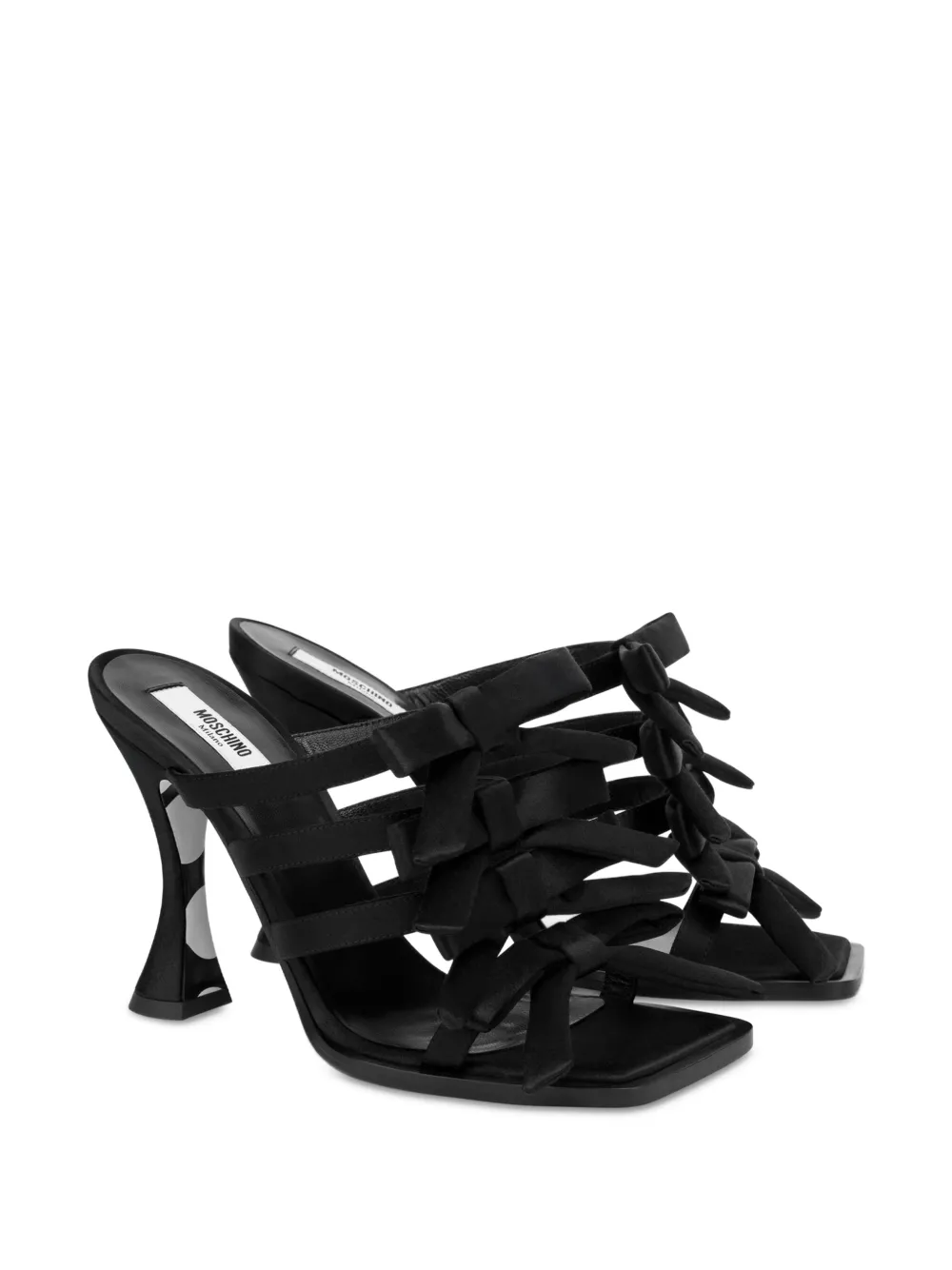 Moschino bow-embellished sandals Black