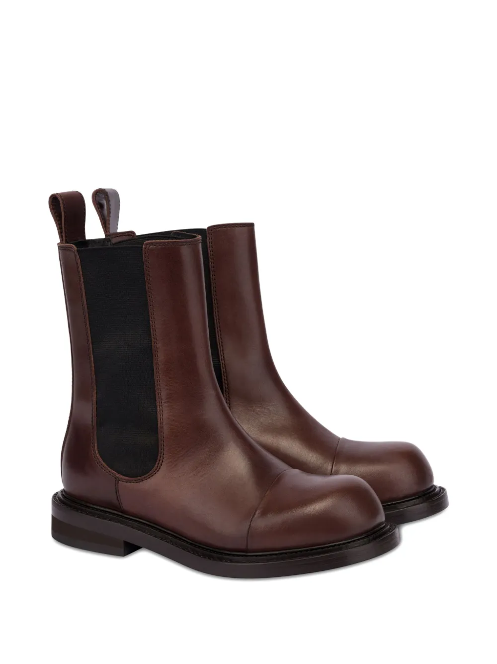 Moschino leather Chelsea boots Brown