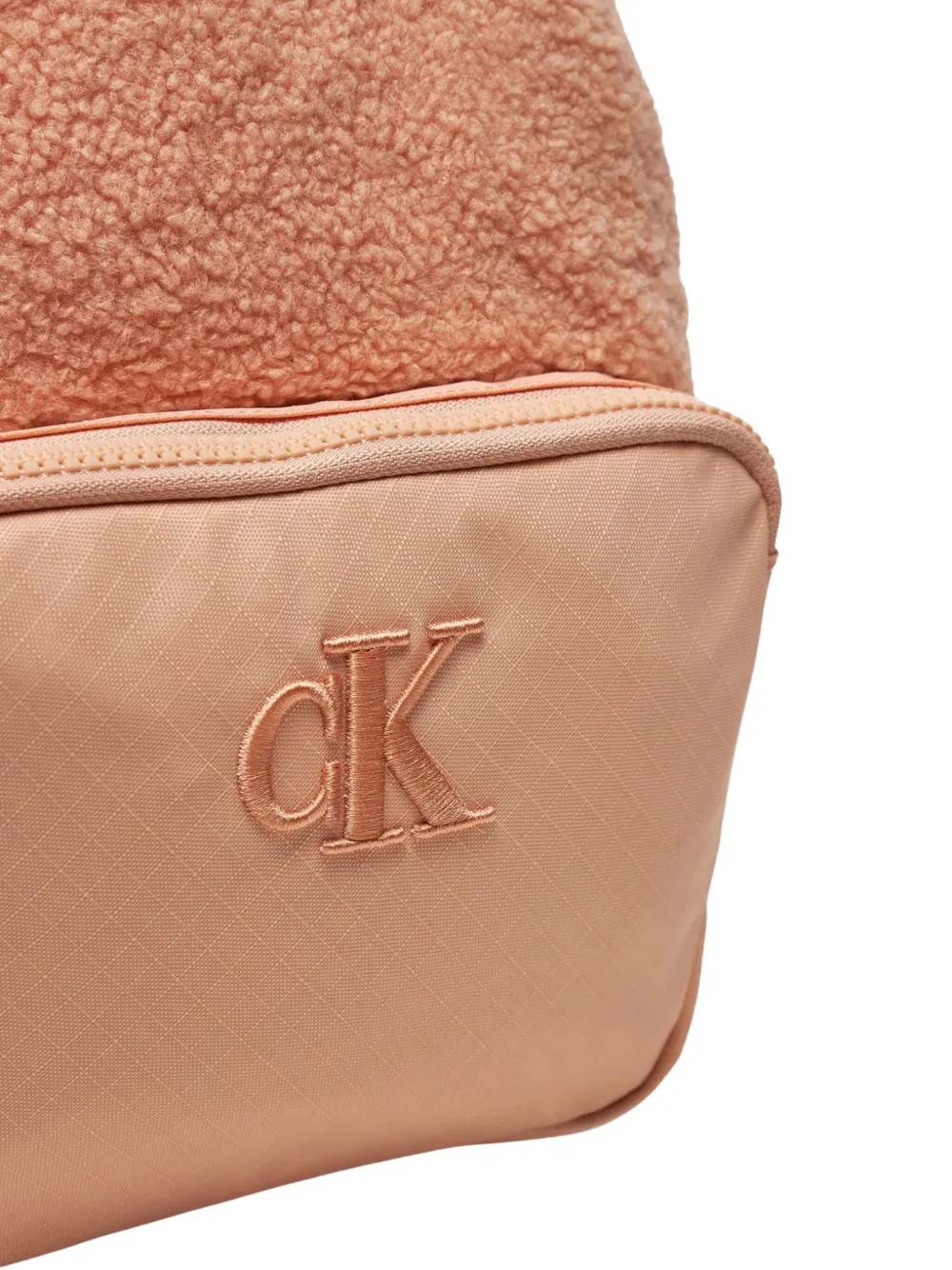 Calvin Klein Kids Rugzak van imitatielamswol Roze