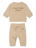 Calvin Klein Kids logo-embellished tracksuit - Neutrals