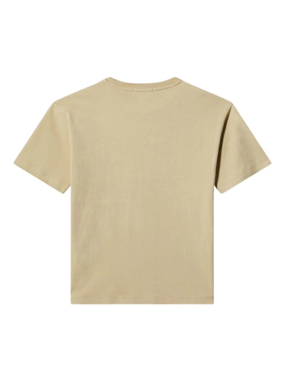 Calvin Klein Kids T-shirt met logo-reliëf Beige