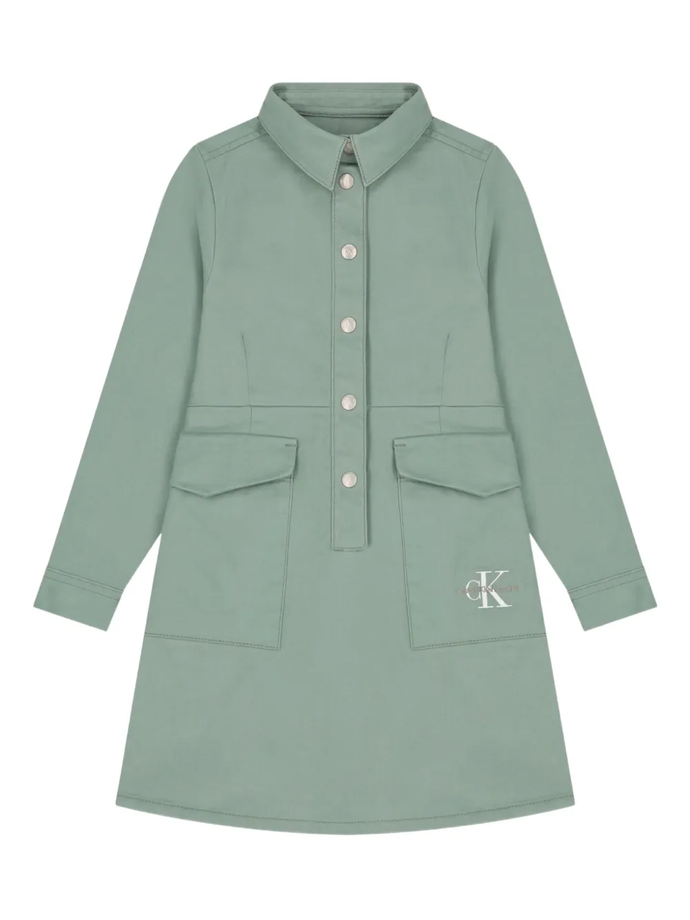 Calvin Klein Kids Cargo shirtjurk Groen