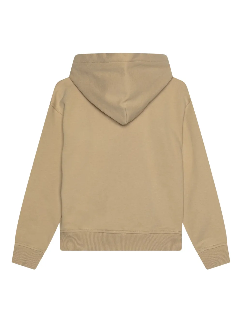 Calvin Klein Kids Hoodie met glitter logo Beige