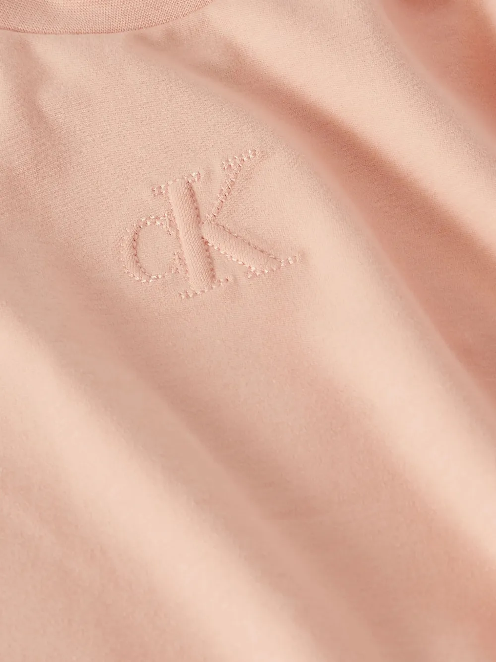 Calvin Klein Kids T-shirt met geborduurd logo Roze