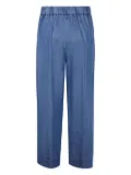 Kiltie elasticated-waist trousers - Blue
