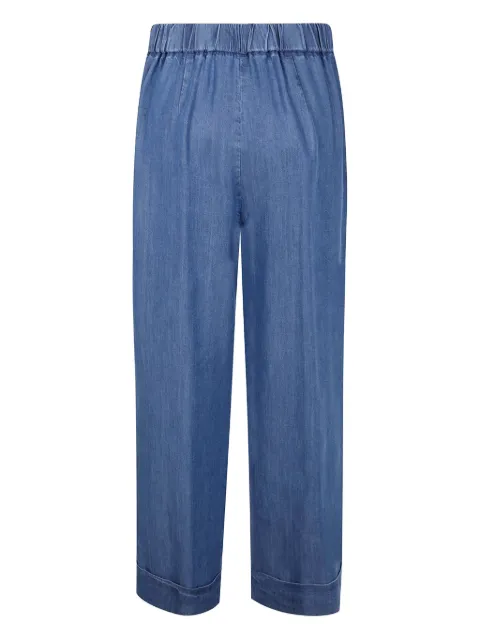 Kiltie pantalones con pretina elástica