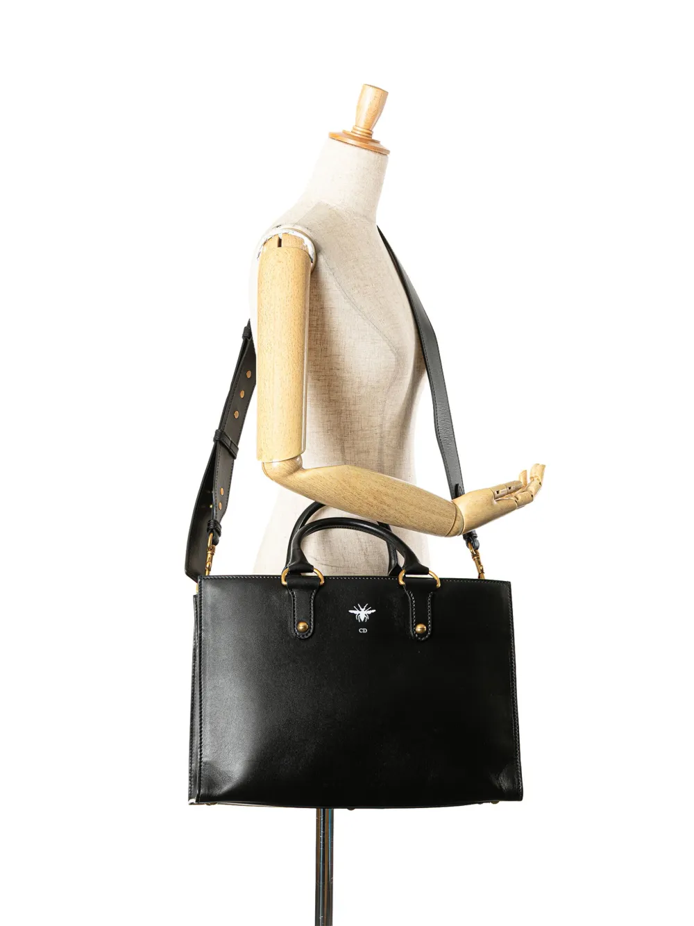 Christian Dior Pre-Owned 2017 Leather D Bee satchel | Pre-Owned | Image 2