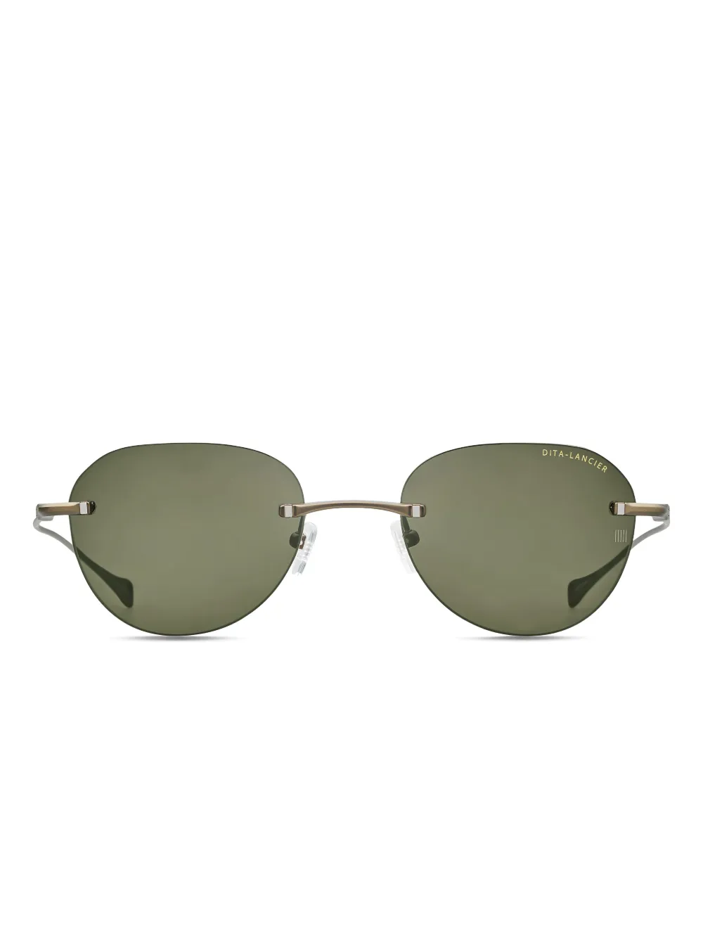 Dita Eyewear Lancier zonnebril met metallic montuur Zwart