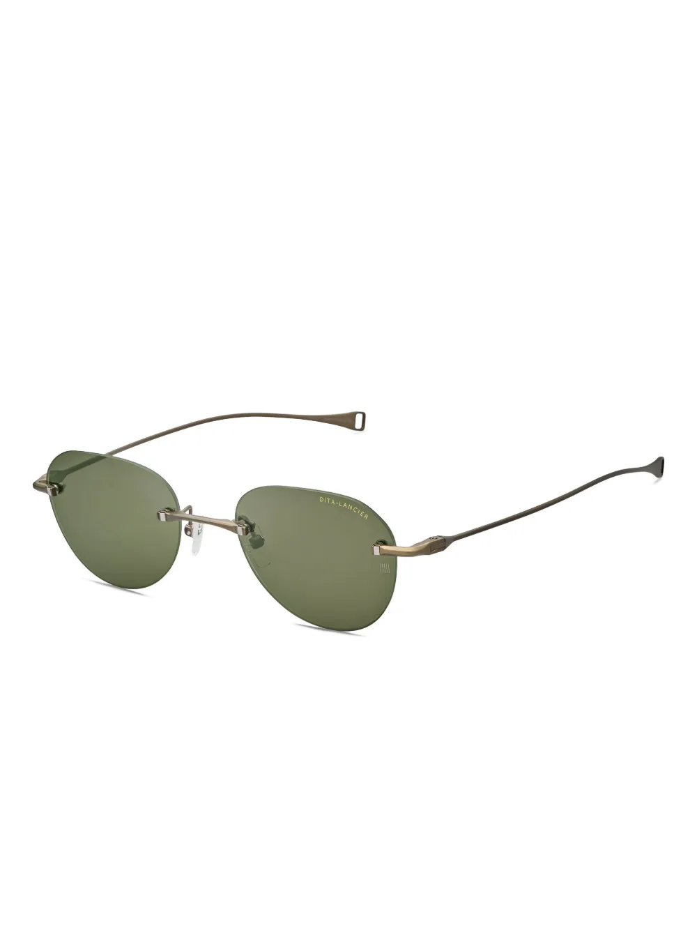 Dita Eyewear Lancier zonnebril met metallic montuur - Zwart