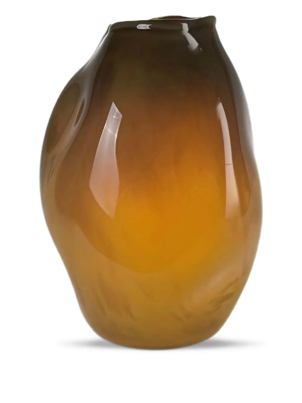 Alexa Lixfeld curved glass vase - ブラウン Alexa Lixfeld curved glass vase - ブラウン