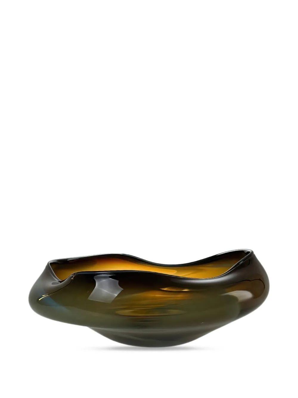 Alexa Lixfeld Gravity glass bowl (51cm) - グリーン Alexa Lixfeld Gravity glass bowl (51cm) - グリーン