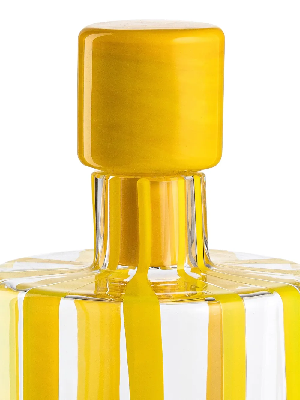 NasonMoretti Cyrcus striped glass bottle (11cm x 20cm) | Glassware | Image 2