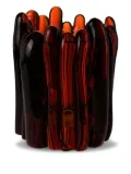 Alexa Lixfeld Antho glass sculptured vase (23cm) - Brown
