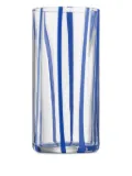 NasonMoretti Cyrcus striped glass highball (7cm x 14,6cm) - Blue