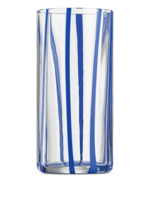 NasonMoretti Gestreiftes Cyrcus Highball-Glas 7cm x 14,6cm