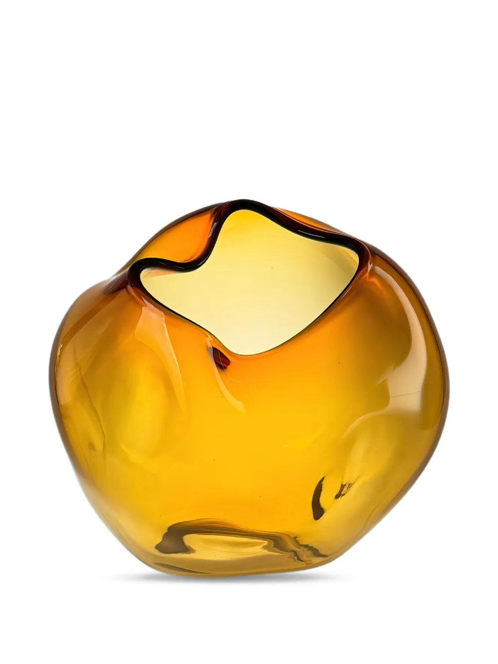 Alexa Lixfeld Komet glass vase (42cm) - オレンジ Alexa Lixfeld Komet glass vase (42cm) - オレンジ