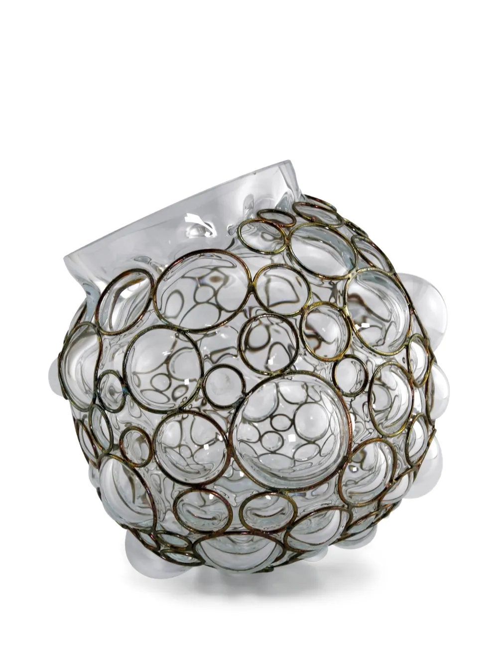 Vanessa Mitrani Champagne Ball vase (18cm) | White | Image 1