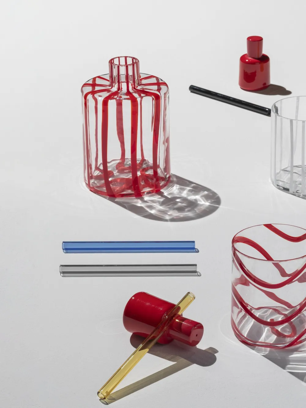 Nasonmoretti Glassware White Uni In Transparent