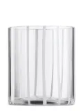 NasonMoretti Cyrcus glass striped tumbler (8,5cm x 10cm) - White